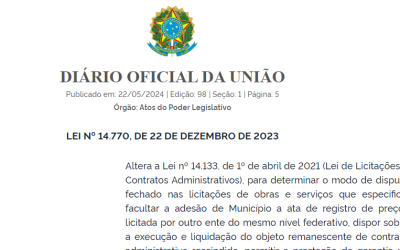 Rejeição e Derrubada de Vetos Presidenciais à Lei nº 14.770: Impactos na Nova Lei de Licitações